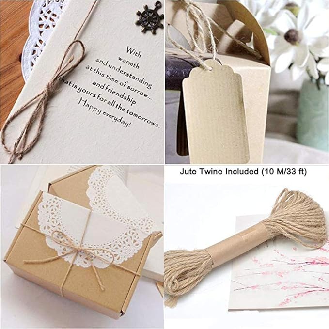 DurReus Small Clothespins Decorations Display Art Project Wood Kitchen Clips Chip Bags Clothesline Pins with Twine Pack 50 White