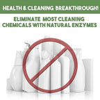 Enzyme Cleaner & Pet Odor Eliminator CONCENTRATE | Deep Cleaning Enzymatic Spot Remover For Dog Cat Urine, Rug, Carpet, Upholstery & Car Stains & Smells | Makes 128 oz | Made In the USA