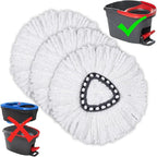 Mop Replacement Heads for O Cedar - Mop Replace Head Easy Wring Spin Mop Heads Replacements Easy to Clean Install and Replaceable Mop Head Machine Washable (3 Pack)