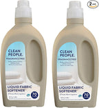The Clean People Liquid Fabric Softener - Softens & Removes Static Cling - Vegan (100 Fl Oz, Fragrance Free)