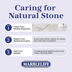 InterCare Marble and Travertine, Natural Stone & Terrazzo Liquid Cleaner, Shower & Tile Surface Care, Floor, Walls & Countertop Cleaner and Degreaser, 32 oz
