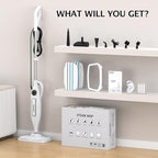 Powerful Handheld Steam Mop With 11 Accessories, 23FT Power Cord, 266℉Deep Cleaning, 2 Steam Modes & Multi-Purpose Steamer For Sealed Hard Floor, Laminate, Marble, Stone Floors