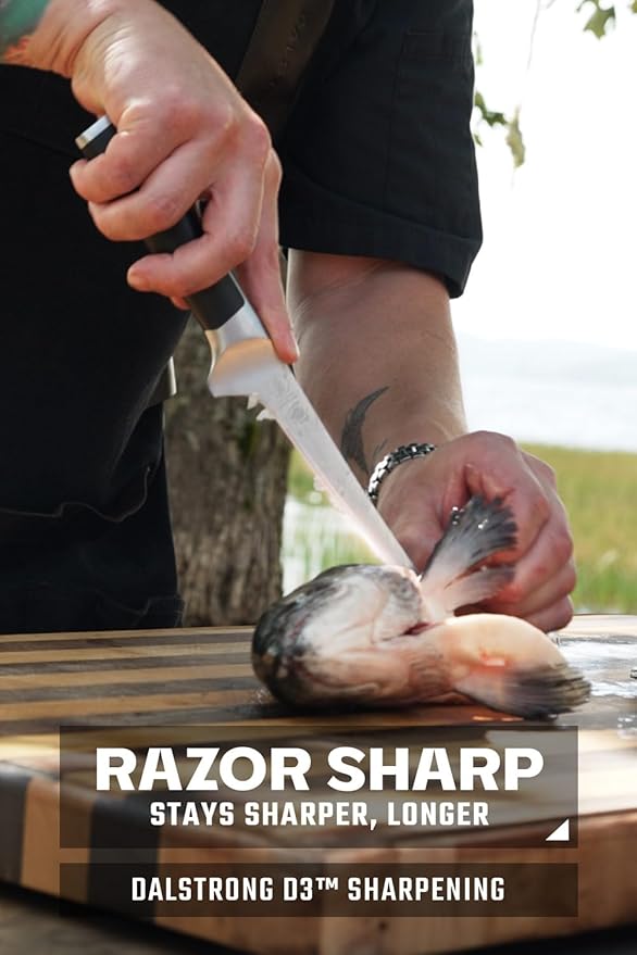 Dalstrong Fillet Knife - 7 inch - Vanquish Series - Forged High Carbon German Steel - POM Handle - Professional Kitchen Knife Gift - Razor Sharp Boning Knife - NSF Certified