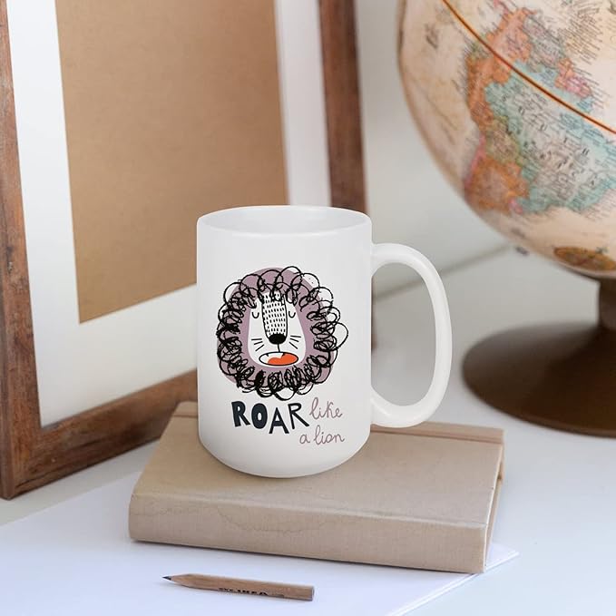 Sublimation Blank Ceramic Coffee Mugs Set of 6 Pcs White Mugs 15 oz Porcelain Espresso Cups Sublimation Mugs Blank DIY for Coffee Soup Tea Milk Latte Hot Cocoa etc