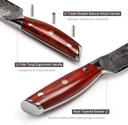 YARENH Slicing Knife 8 Inch - Damascus Chef Knife,67-Layer Steel,Ultra-Sharp Blade, Durable Edge, Rust-Resistant, Ergonomic Sandalwood Handle,Sharp Sashimi Knife