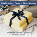 Ultra Soft Fleece Blanket King Size - Flannel Fleece Luxury King Blanket - Lightweight for Couch Bed Chair - Thick, Warm and Breathable - All Season Cozy Fuzzy, Anti-Static Microplush Bedding, Yellow