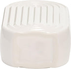 Sagebrook Home Boho Ceramic Vase - Embossed Arch Stoneware Flower Holder, Minimalist Modern Decor for Home, Office & Bedroom - 11" White