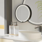 Glass Dish Soap Dispenser Set for Kitchen Sink,18Oz Hand Soap Dispenser for Bathroom with Wood Tray & Silver Stainless Steel Pump,Vertical Stripe Design