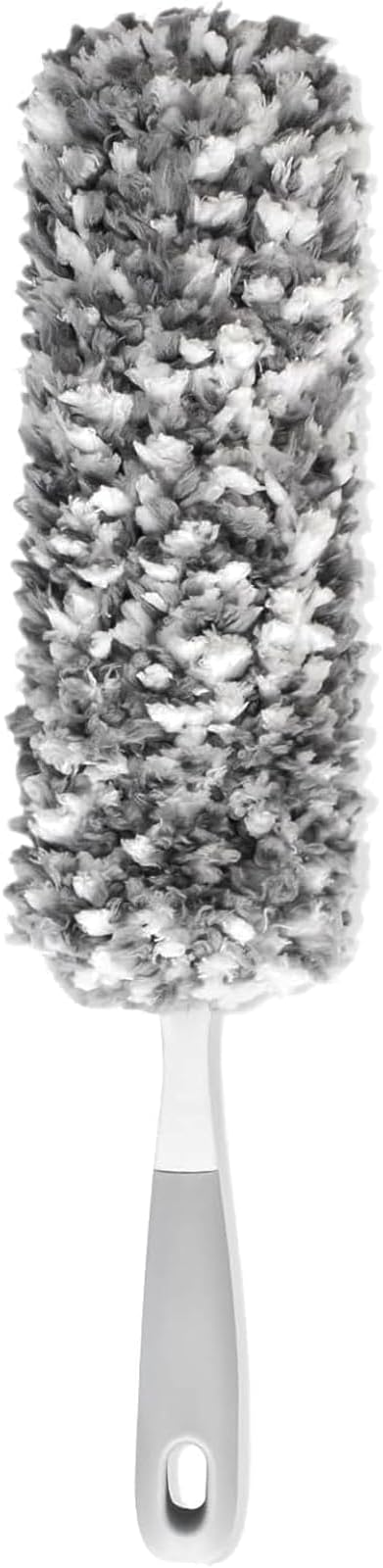 17.3" Handheld Microfiber Dusters for Cleaning-Detachable & Washable Head, for Furniture, Keyboards, Car Interiors, and Delicate Surfaces
