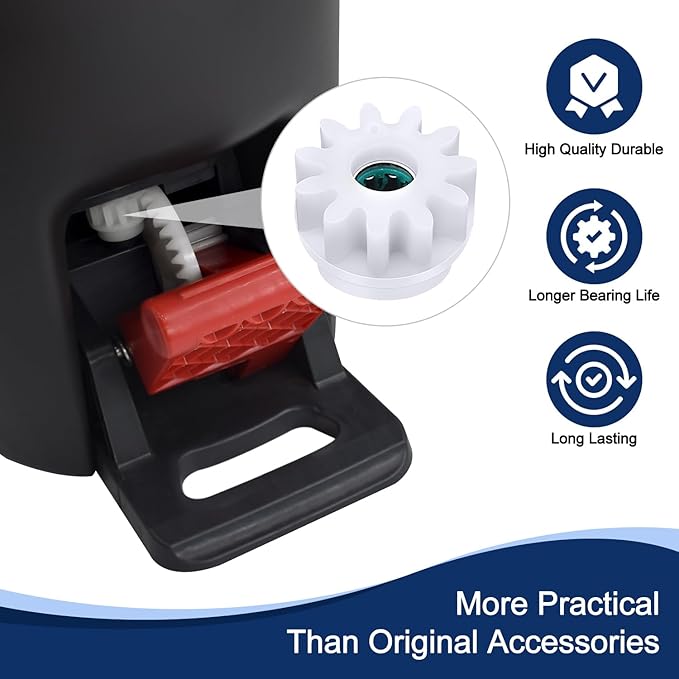 3 Pcs Easy Mop Pedal Broom Spin Replacement One Way Clutch Bearing Bucket Gear Sprockets Repair Compatiable with Oceda/Vilida and Market 90% Spin Mop System, Mop Gears (3 Pcs Bearing Bucket Gears)