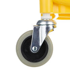 Amazon Basics Side Press Wringer Combo Commercial Floor Cleaning Rectangular Mop Bucket on Wheels, 35-Quart, Yellow