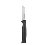 MATTSTONE HILL Kitchen Paring Knife - 3 Inch, Slim Blade, Premium Stainless Steel, Semi Soft Black Handle