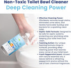 Toilet Bowl Cleaner - Heavy-Duty Stain Remover - Septic Safe, Plant-Based Formula - Fresh Peppermint Scent - 1 Refill (3oz) with Empty Refillable Bottle