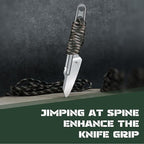 Kizer Cobbler Fixed Blade Knife with Sheath, 2.89 Inch D2 Steel Lightweight EDC Knife, D2 Handle Fixed Blade Hunting Knives, Small Survival Camping Knives, 1057A1