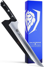 Dalstrong Brisket Slicing Knife - 12 inch Offset Blade - Gladiator Series Elite - High Carbon German Steel - G10 Handle Kitchen Knife - w/Sheath - NSF Certified