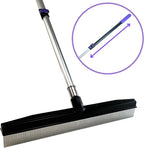 Room Groom PET Carpet Rake and Groomer with Telescoping 54 Inch Adjustable Handle, Rugs, and Artificial Turf, Purple Grip, Black/Purple