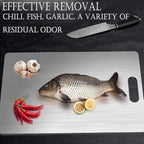 Titanium Cutting Boards for Kitchen, Cutting Board Double Sided Food Grade, 100% Pure Titanium and Wheat Straw PP, Dishwasher Safe & Easy to Clean (12 x 9 inch)