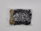 DurReus Wood Clothespins to Hang Photos School Projects 1.5 Inch Clothes Clips with Jute Twine Black Pack 50
