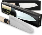 HIROSHI Sushi & Sashimi Knife Set – 4-Piece High Carbon Stainless Steel Japanese Chef Knives with Beech Wood Handle – Professional Kitchen Knife Set for Precision Cutting