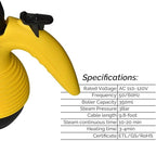 Comforday Multi-Purpose Handheld Pressurized Steam Cleaner with 9-Piece Accessories, Perfect for Stain Removal, Curtains, Car Seats, Floor, Carpet, Window Cleaning