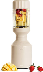 Beast Mega 1200 | Premium Countertop Blender | Smoothies, Shakes, Sauces, Dips, Soups | Blends Ice and Frozen Fruit | Includes Extra Lids and Straw System | 1200W | (Sand, 120V)