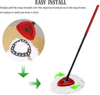 Spin Mop Replacement Head, 16 Pack 100% Microfiber Mop Refills Spin Mop Replacements Head for Easy House Cleaning Floor Mopping