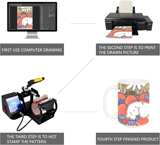 Sublimation Blank Ceramic Coffee Mugs Set of 6 Pcs White Mugs 15 oz Porcelain Espresso Cups Sublimation Mugs Blank DIY for Coffee Soup Tea Milk Latte Hot Cocoa etc