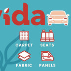 Seat & Carpet Instant Cleaner - Stain Remover Spray for Automotive Fabric Seats and Carpets, Grapefruit Scent, 16oz