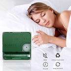 Wall Clock, 11 Inch Non-Ticking Silent Battery Operated Quartz Analog with LCD Display for Perpetual Calendar and F° Temperature, Ideal Modern Home, Bedroom, Kitchen, Office Décor (Sliver)