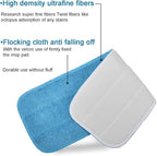 Microfiber Replacement Mop Pads, 18" x 6" Wet & Dry Home & Commercial Cleaning Refills, Colorful Reusable Floor Mop Pads, Washable Floor Cleaning Pads, 6 Pack