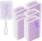 Duster Refills Compatible with Swiffer Duster, Heavy Duty Multi Surface Duster Replacement with 1 Extra Handle for Cleaning Furniture, Blinds, Ceiling Fans and Car (Purple-50Pack)