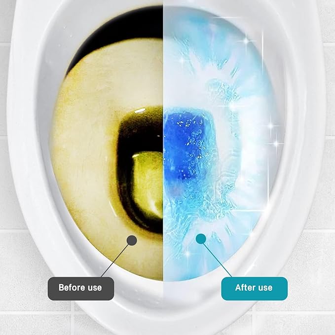 Toilet Bowl Cleaner | Automatic Long-Lasting Toilet Bowl Cleaner Tablets | Easy-To-Use, Septic Safe Toilet Cleaner in Bottle | Powerfully Cleans and Prevent Stain Build Up | 1 Count