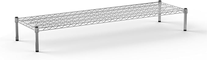 18" Deep x 60" Wide x 8" Height Wire Shelving Kit | 1-Tier | NSF Commercial Storage Rack Unit