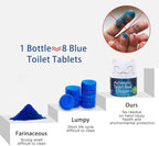 Toilet Bowl Cleaner | Automatic Long-Lasting Toilet Bowl Cleaner Tablets | Easy-To-Use, Septic Safe Toilet Cleaner in Bottle | Powerfully Cleans and Prevent Stain Build Up | 6 Count