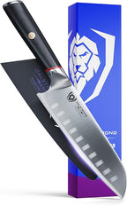 Dalstrong Santoku Knife - 7 inch - Phantom Series - Japanese High-Carbon AUS8 Steel - Pakkawood Handle - Razor Sharp Kitchen Knife - Asian Vegetable Knife - Sheath Included
