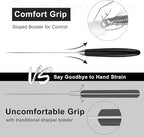8 Inch German Chef Knife in EN1.4116 High Carbon Steel, Ultra Sharp Non-Slip Full-Tang Handle Kitchen Knife, Dishwasher Safe Rust Resistant Chefs Knife, Thoughtful Birthday Gifts for Women