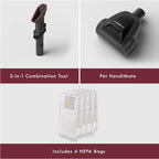 Kenmore BU3040 Intuition Bagged Upright Vacuum Lightweight Cleaner 2-Motor Power Suction with HEPA Filter, 3-in-1 Combination Tool, Handi-Mate for Carpet, Floor, Pet Hair, Red w/No Lift-up