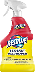 Resolve Urine Destroyer Spray – Pet Stain and Odor Remover, Carpet Cleaner Solution for Cat and Dog Urine, 32 Fl Oz