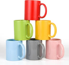 12oz coffee mug set of 6 Coffee Mugs for Coffee, Tea, Cocoa, Milk（ Multiple color）