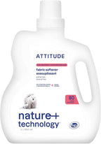 ATTITUDE Liquid Fabric Softener, Plant-Based & Vegan, HE Compatible, Naturally Derived, Pink Grapefruit Scent, 80 Loads, 67.6 Fl Oz