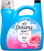 Downy Fabric Softener Liquid, April Fresh Scent, 140 fl oz, 190 Loads, HE Compatible, Downy Fabric Softener, Liquid Fabric Softener, Laundry