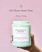 M&SENSE Orange Creamsicle Scented Candle, 19.4oz 110 Hours Slow Burning Non Toxic Natural Soy Wax 2 Wick Candle for Home Scented, Long Lasting Home Fragrance Gifts for Housewarming & Anniversry