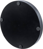 MyGift Black Resin Buddha Head Sculpture Zen Garden Miniature Landscape Set for Desk Decor, Includes 2 Tea Light Candle Holders, Decorative Pebble Rocks and Metal Yin Yang Shaped Design Display Tray