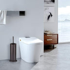 DOWRY Anti-Hand Off Bronze Toilet Plunger with Holder for Bathroom,Powerful Efficient Force Suction Cup,Heavy Duty, Deep Cleaning