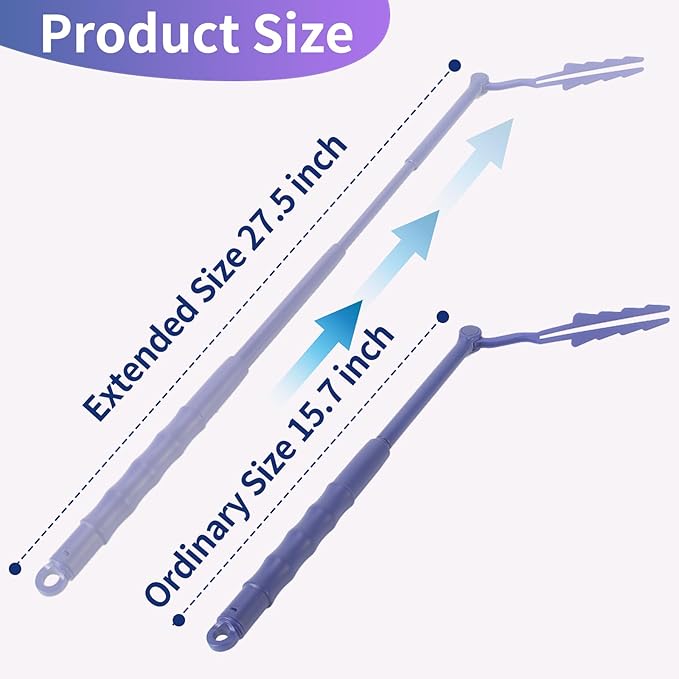 Replacement Duster Handles Compatible with Swiffer Duster Refill, Extended Handle, Adjustable Length (Blue 1pc)