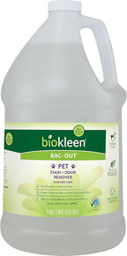 Biokleen Bac-Out Pet Stain Remover - Enzymatic, Natural, Plant-Based Destroys Stains & Odors, Safe for Surfaces & Fabrics, Carpet Cleaner - Eco-Friendly, Lavender Lime Scent, 1 Gallon