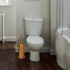 DOWRY Anti-Hand Off Toilet Plunger with Holder for Bathroom,Powerful Efficient Force Suction Cup,Heavy Duty, Deep Cleaning, Gold Brushed