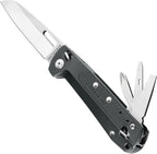 LEATHERMAN, FREE K2, Folding Pocketknife, 8-in-1 Multi-tool for Everyday Carry (EDC), Home & Outdoors, Made in USA, Gray (K2)