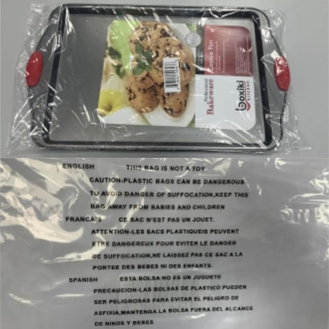 Boxiki Kitchen Nonstick Baking Sheet Pan – Heavy-Gauge Carbon Steel, Warp, Dent, and Rust-Resistant – Gourmet Rimmed Half Cookie Sheet Trays, Non-Toxic for Exceptional Baking Performance - 15x10 Inch