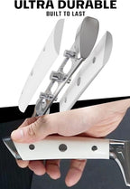 DALSTRONG Chef Knife - 8 inch Blade - Gladiator Series - Forged High Carbon German Steel - Razor Sharp Kitchen Knife - Professional Full Tang Knives - Glacial White Handle ABS - Sheath - NSF Certified